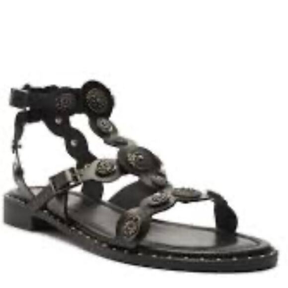 Schutz ALETTA LEATHER SANDAL size 11B New comfy flats for any occasion - Picture 4 of 16